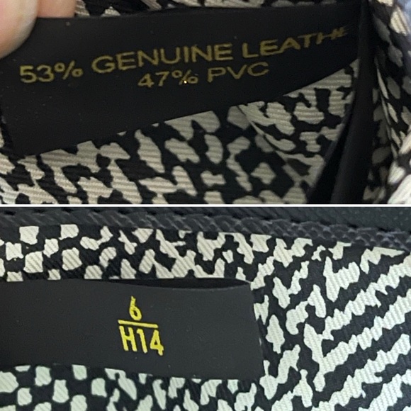 Rebecca Minkoff Large Studded Serafino Leather Zip Around Wallet Navy Blue - Picture 10 of 11